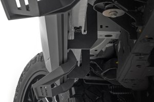 GMC Sierra 2500 HD Step - Rough Country - SRL2 Adj Aluminum - Black - '20-'24